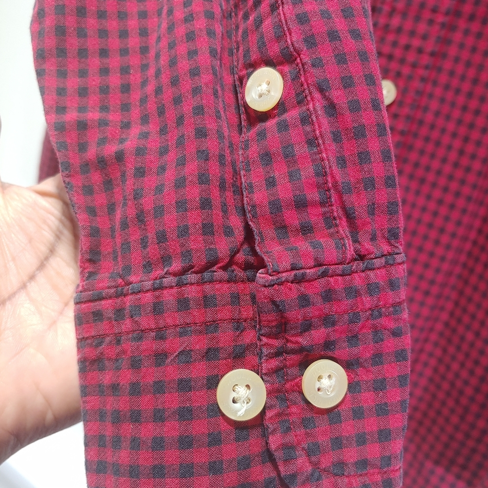 Woolrich Checked Pattern Button Down Shirt Red/ B… - image 3